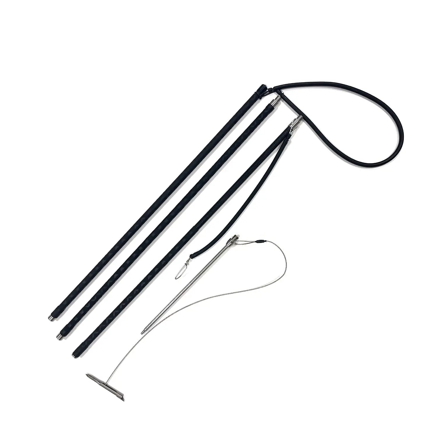 8ft.fish gaffing pole Adjustable Slip Tip Carbon Fiber Pole Spear 6FT 8FT