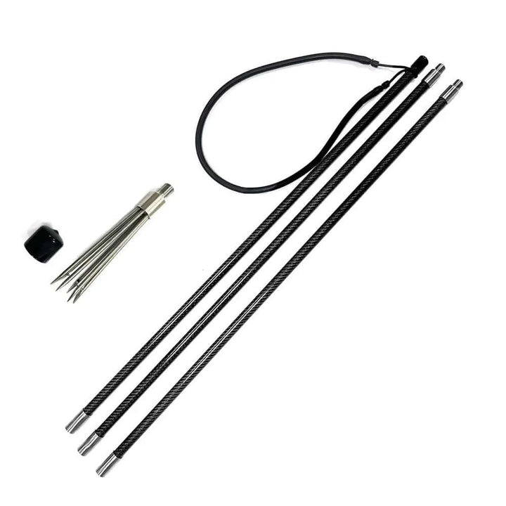 225/315cm  Paralyzer Tip Carbon Fiber Travel Pole Spear Hand Spear Removable Polespear Fish Harpoon Diving Spear - Spearfishing factory