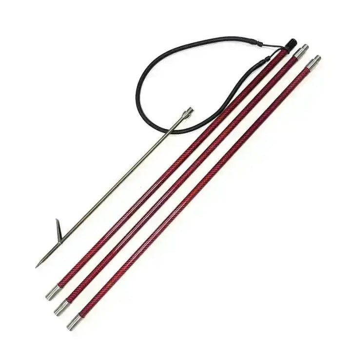 260/350cm 9FT/11.5FT Travel Hand Spear Carbon Harpoon Pole Spear Hand Fishing Fork Gig Adjustable Carbon Fish Harpoon Polespear Steel Tip - Spearfishing factory