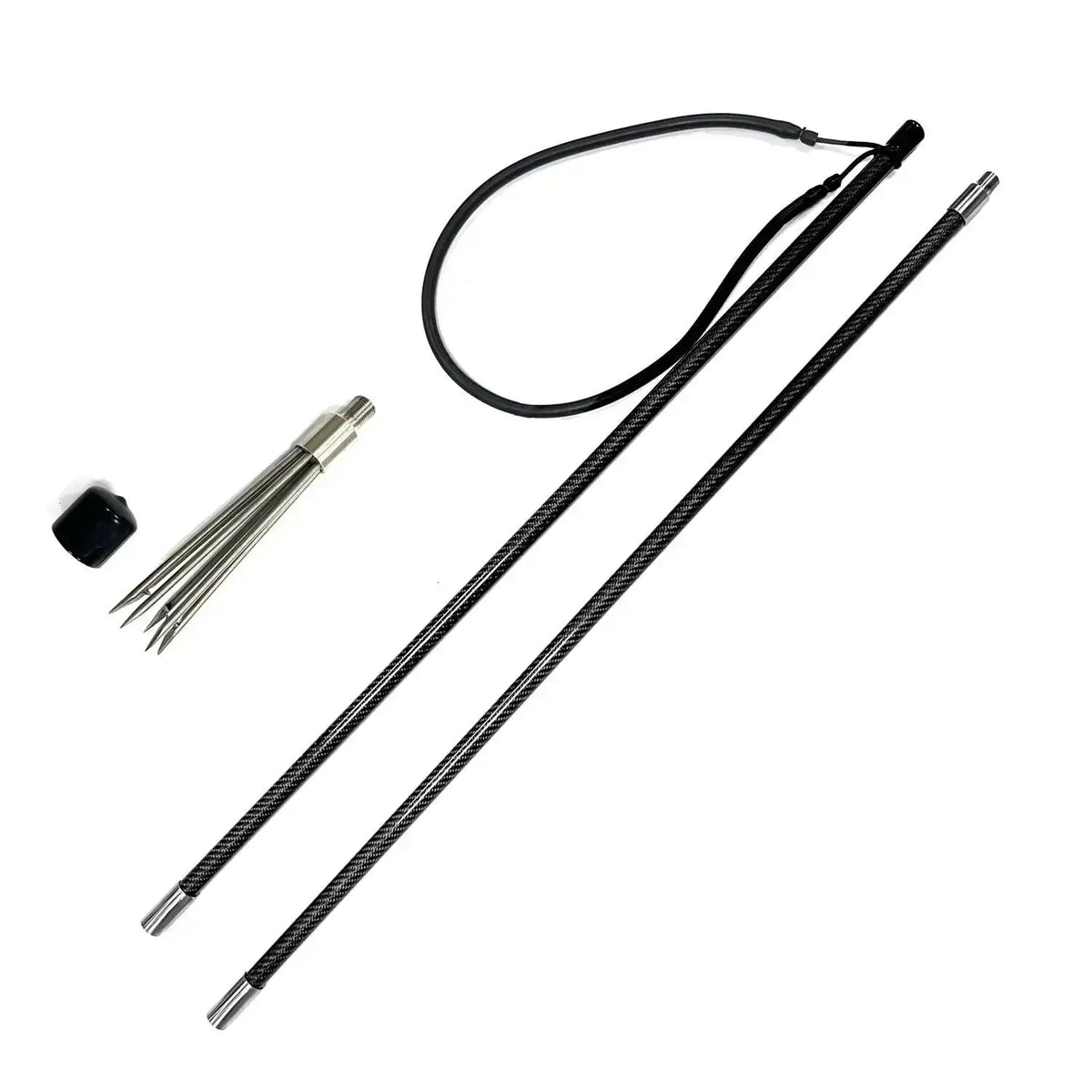 155/215cm Spearfishing Carbon Fiber Omer Pole Spear with 6 Paralyzer Tip Two Sections Hand Polespear Harpoon Pesca sub Spear - Omer Spearfishing factory