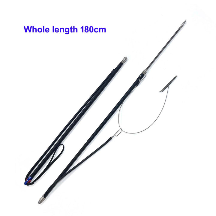 Adjustable Slip Tip Carbon Fiber Pole Spear 6FT 8FT Spearfishing