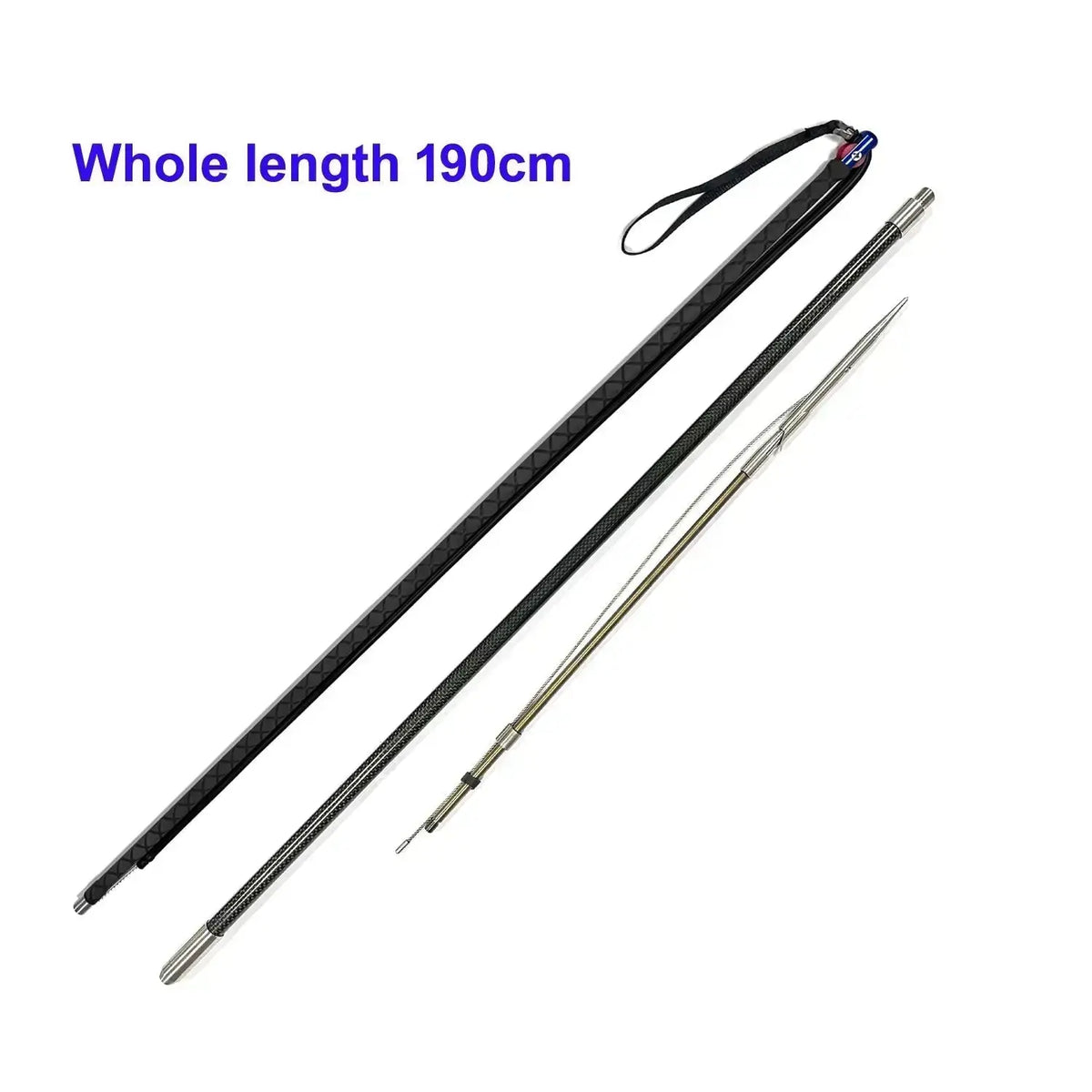190cm 240cm Carbon Roller Pole Spear Spearfishing Hawaiian Sling Diving Hand Spear - Omer Spearfishing factory