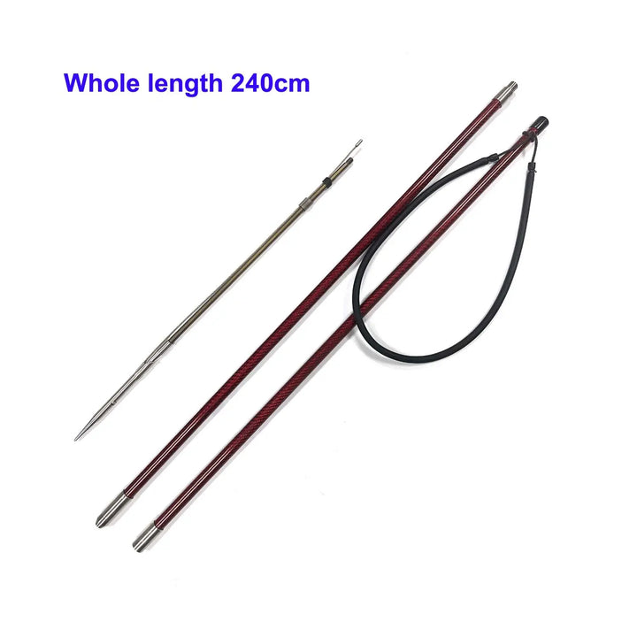 190cm 240cm Omer Hand Spear Carbon Fiber Polespear with Slip Tip Diving Scuba Pole Spear Harpoon Traveler - Spearfishing factory