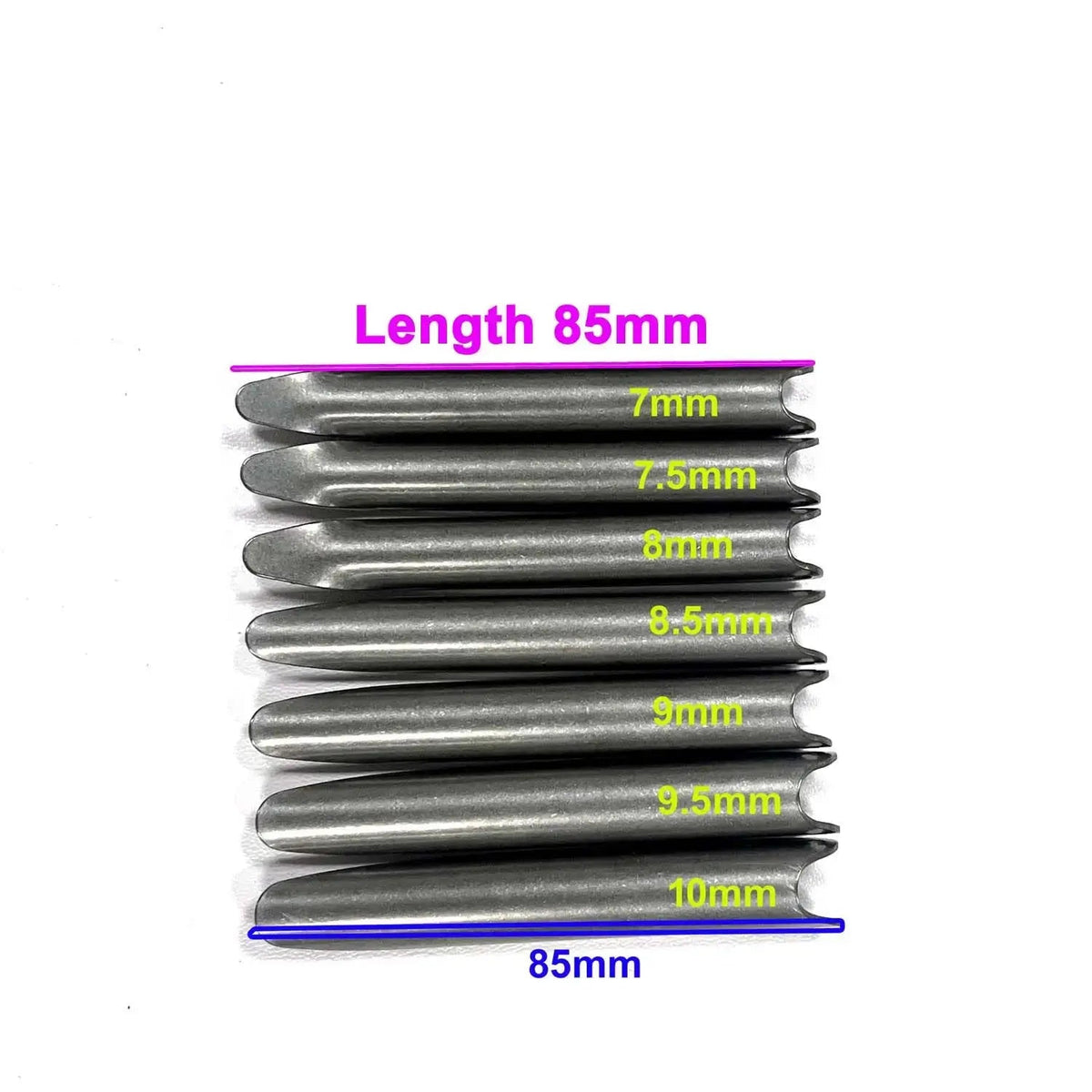 1pc 1.2x85mm shaft Flopper Speargun Shaft Barb Replacement Part Prolonged Competition Shaft Flopper With Rivet Pin - Omer Spearfishing factory