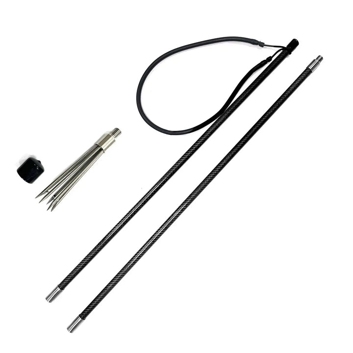 155/215cm Spearfishing Carbon Fiber Omer Pole Spear with 6 Paralyzer Tip Two Sections Hand Polespear Harpoon Pesca sub Spear - Spearfishing factory