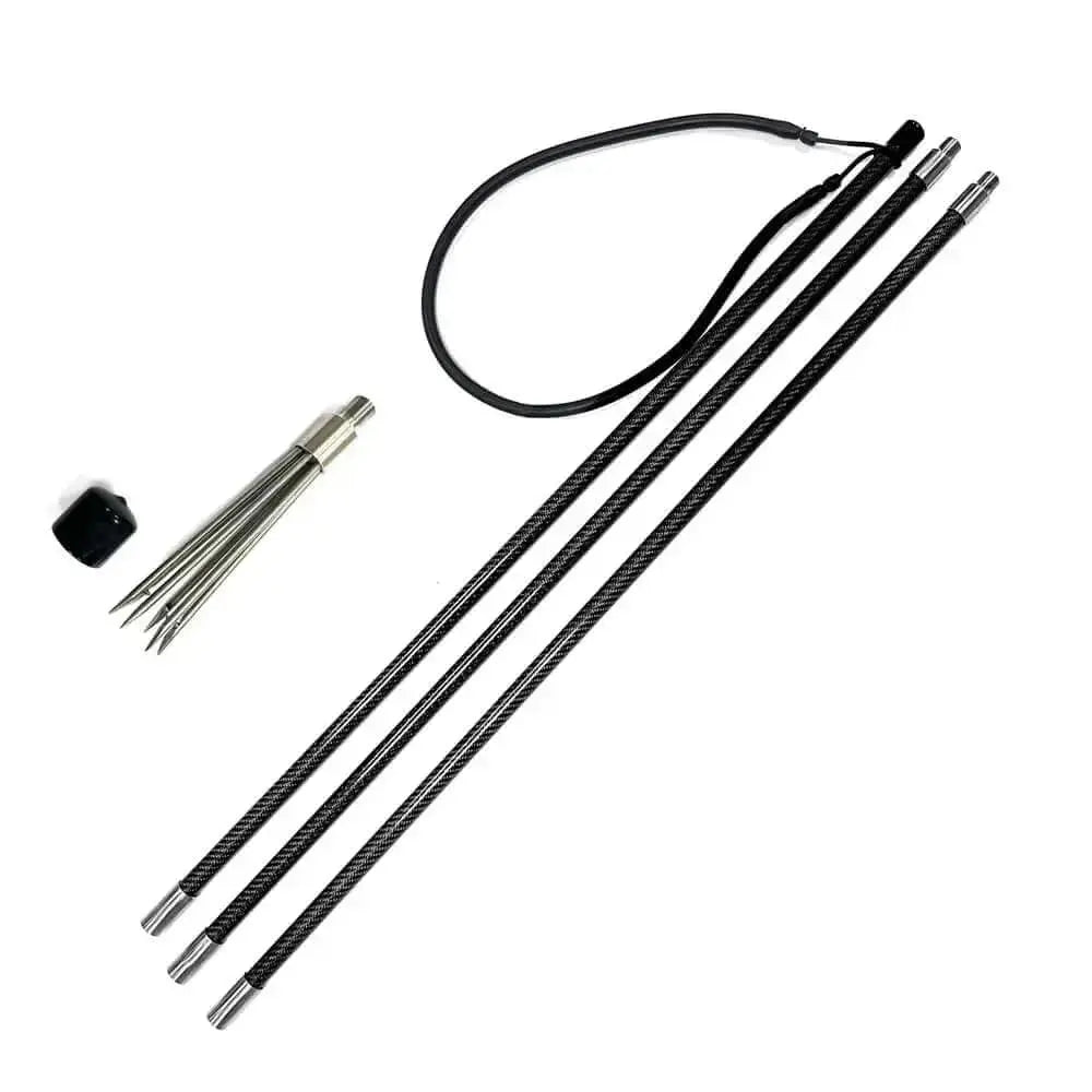 225/315cm Paralyzer Tip Carbon Fiber Travel Pole Spear Hand Spear Removable Polespear Fish Harpoon Diving Spear - Omer Spearfishing factory