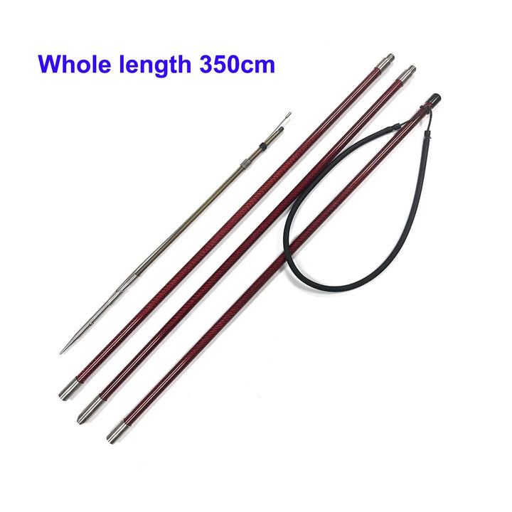 260cm 350cm Slip Tip Hand Spearfishing Carbon Fiber Polespear Diving Scuba Pole Spear Harpoon Traveler - Spearfishing factory