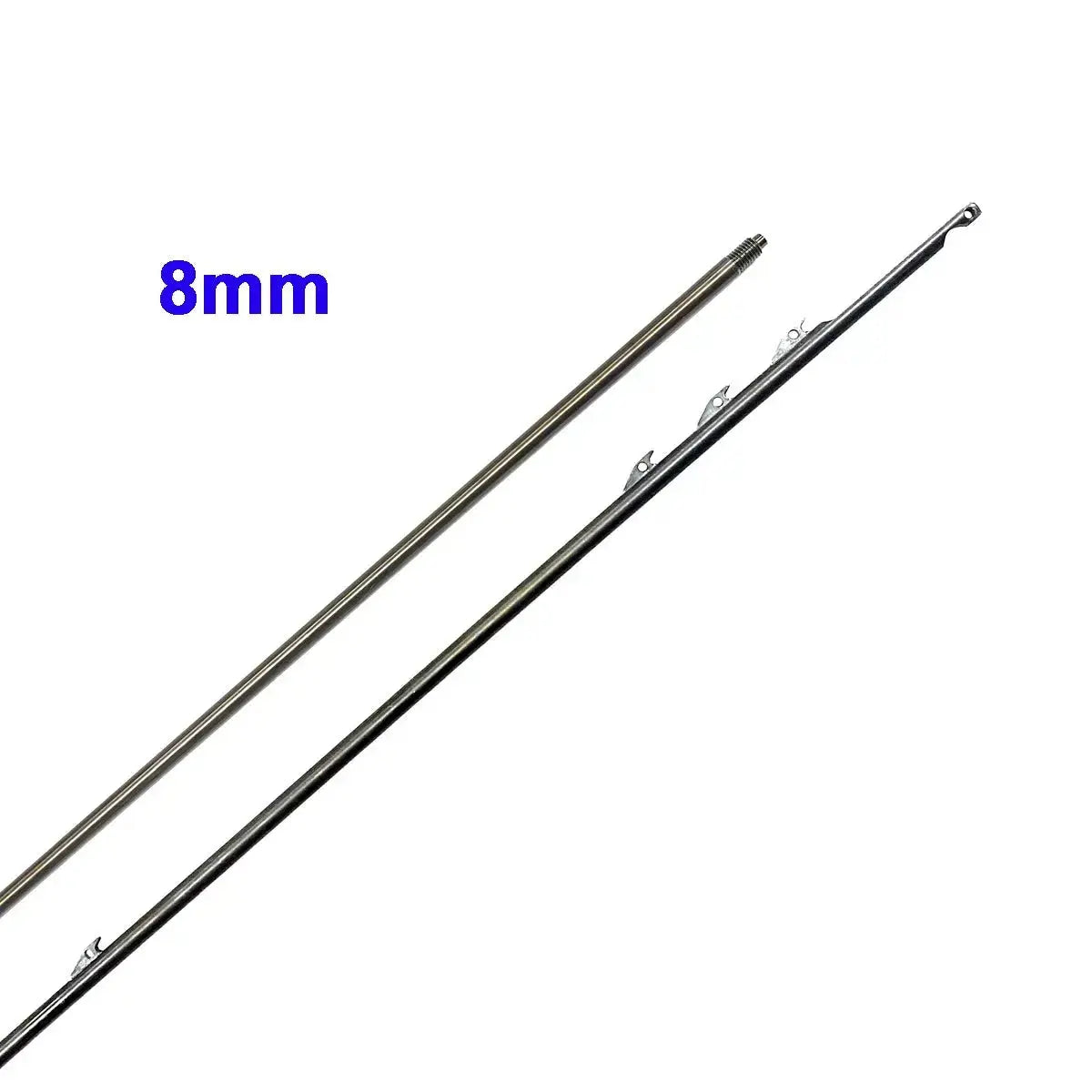 5/16x24 Thread 8mm Euro Threaded Shafts 17-4 Stainless Steel Euro Shark Fins 75cm to 180cm Thread Spearfishing Shaft - Omer Spearfishing factory