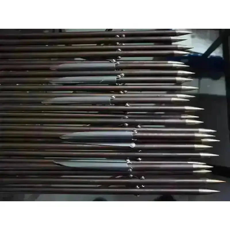 7mm Speargun Shafts With Fins for Spearfishing 75cm To 190cm 17-4PH Stainless Steel Spear Shafts With Flopper - Omer Spearfishing factory