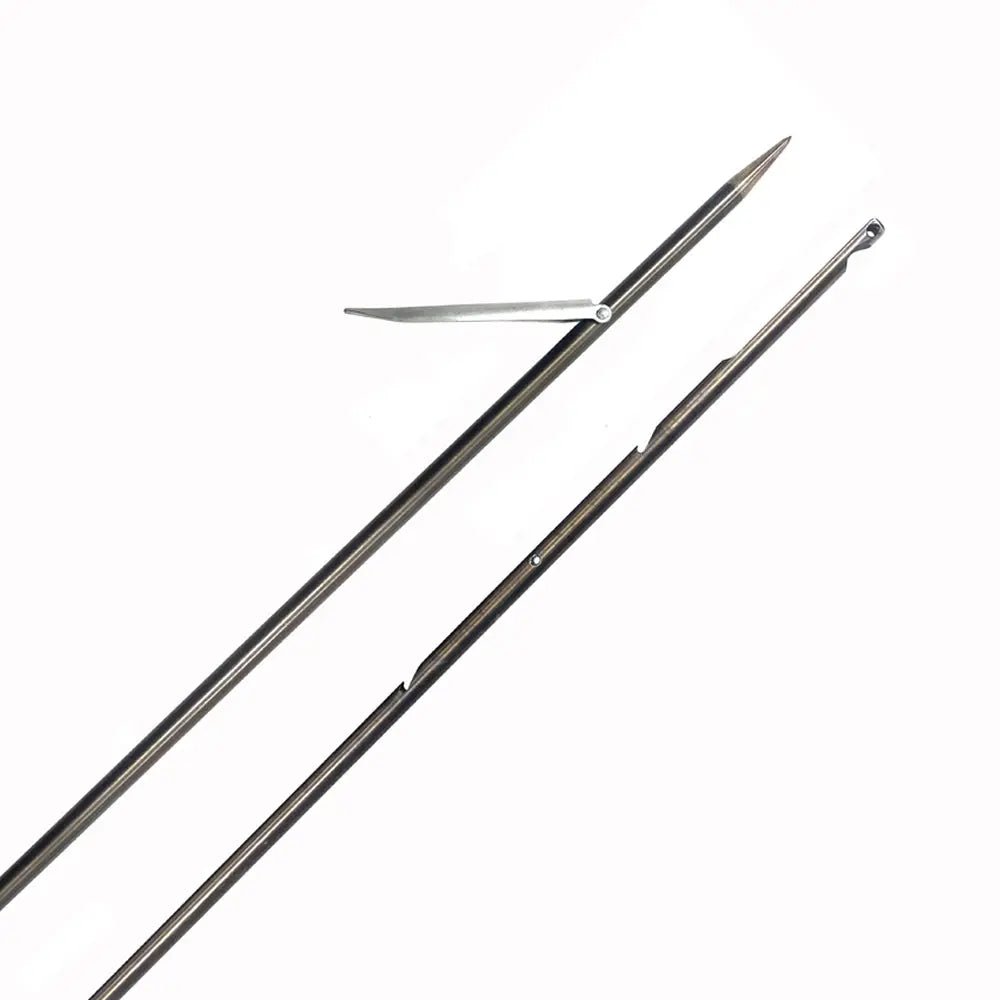 7mm Spearfishing Notched Shaft 17-4PH Stainless Steel with Sharp Tip Head And Barb for Fishing Diving - Omer Spearfishing factory