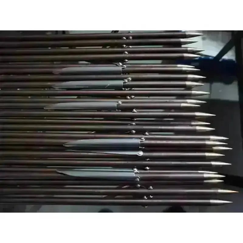 7mm Speargun Shafts With Fins for Spearfishing 75cm To 190cm 17-4PH Stainless Steel Spear Shafts With Flopper - Omer Spearfishing factory