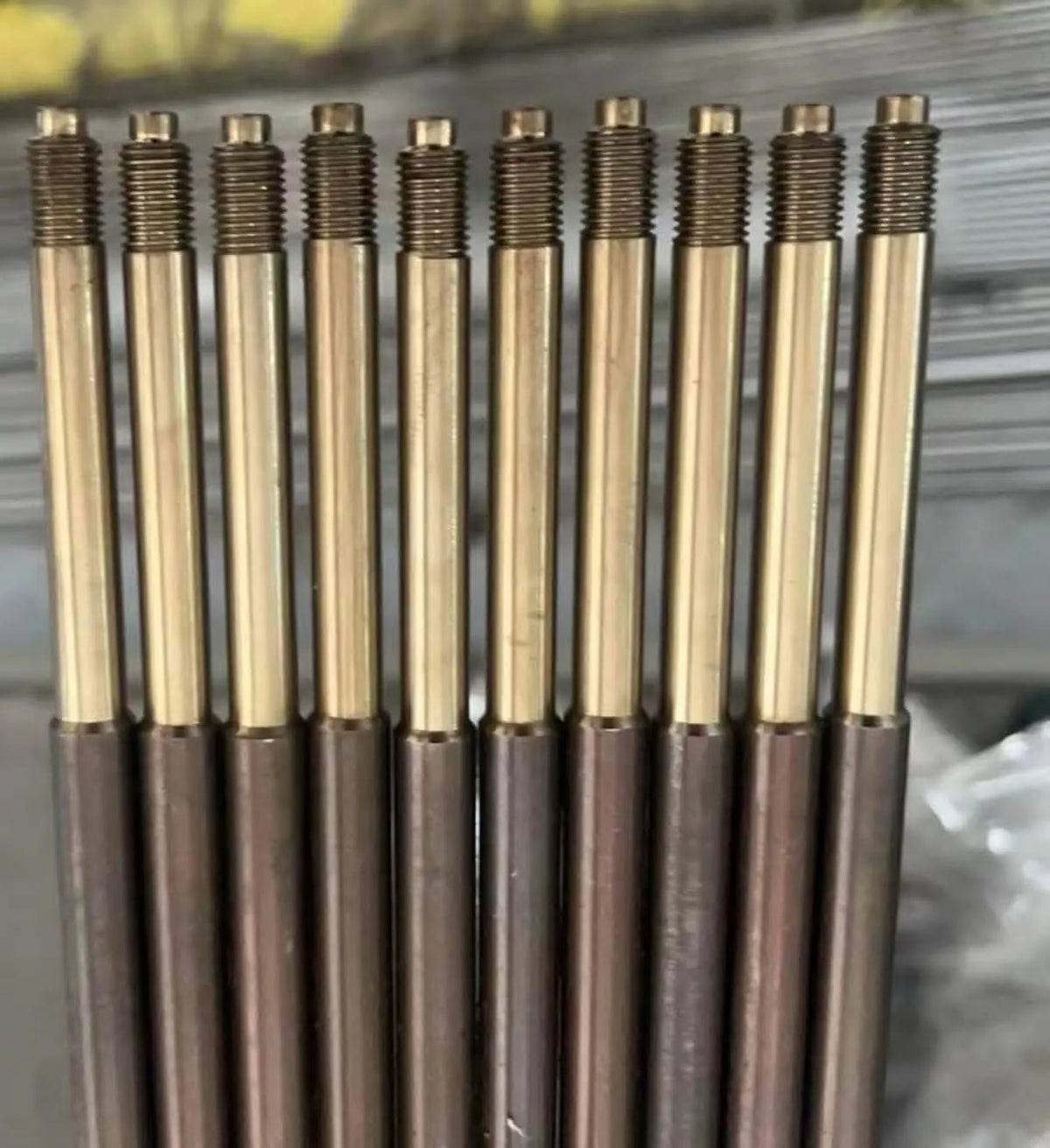 9.5mm Euro Spearfishing 4 Shark Fins M8 or 5/16x24 Threaded Shaft 1 Rest Tab 100cm to 200cm 17-4 Stainless Steel Spear Shaft - Omer Spearfishing factory