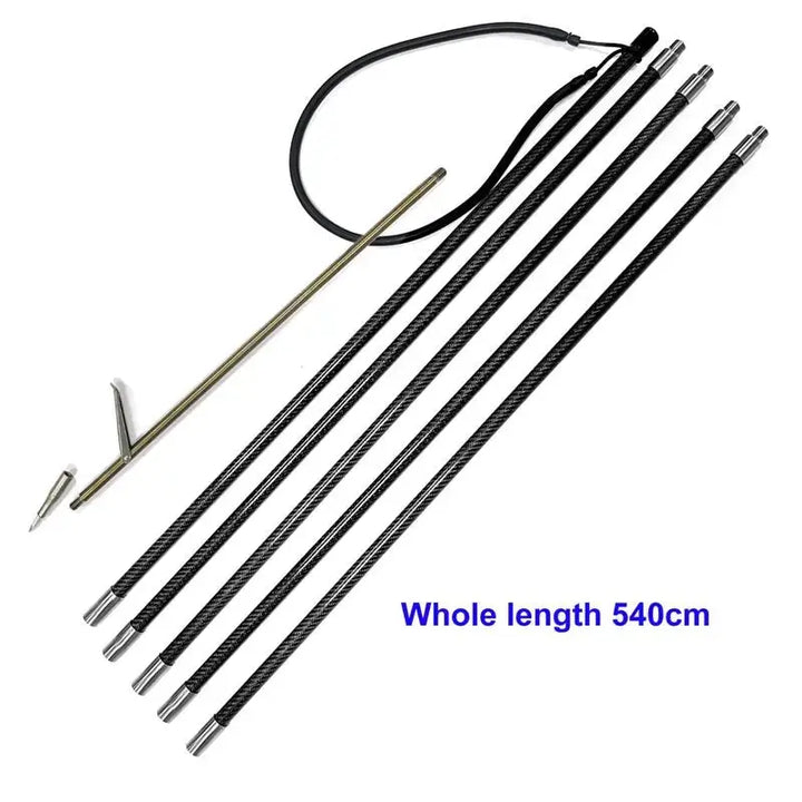 Spearfishing Carbon Fiber Pole Spear 4FT To 18FT Hand Spear Harpoon Steel Tip Ice Fishing Ice Spearing Breaker Drill Tools - Spearfishing factory