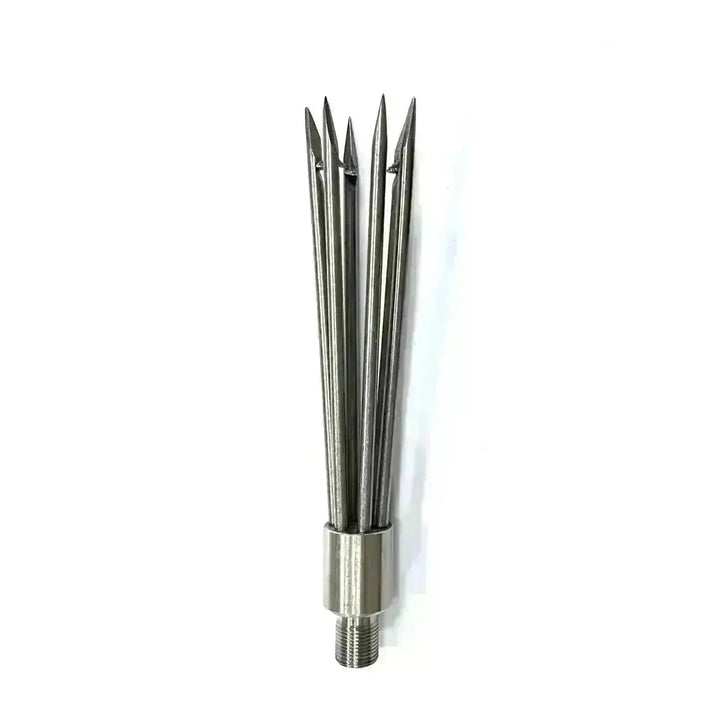 Pole Spear Paralyzer 6 Tips Head Hand Pole Spear Spare Parts Steel Slip Tip Paralyzer 6 Tips Head Injector Rod - Spearfishing factory