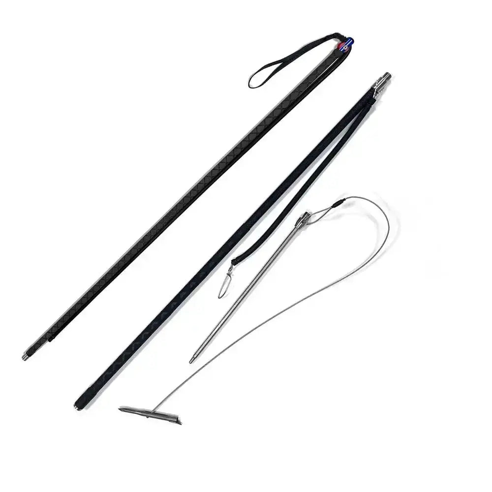 Personalize Speargun Spearfishing 6FT Carbon Fiber Roller Polespear Diving Fish Gaff Fork Gig Harpoon Hawaiian Sling Slip Tips - Omer Spearfishing factory