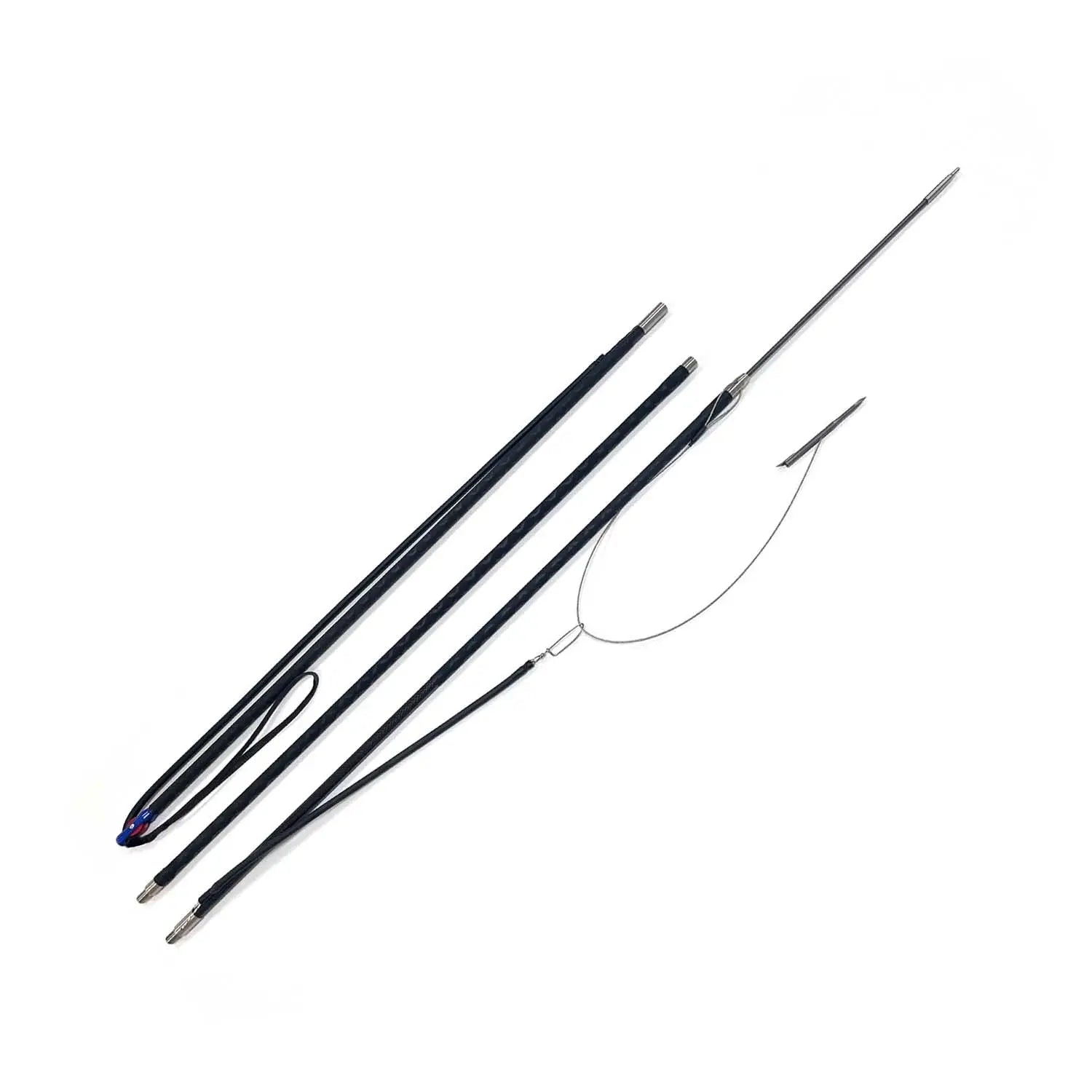 Spearfishing Carbon Fiber Roller Pole Spear 8FT 11FT Hand Spear Hawaiian Sling Polespear With Slip Tips