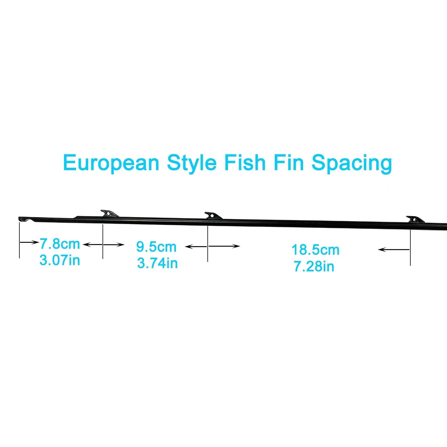 6.5mm Speargun Shark Fin Shaft Spearfishing Speargun Shark Fin Spear Shaft Dia 6.5mm 75cm To 190cm 17-4PH Stainless Steel Fishing Spear Shafts - Spearfishing factory